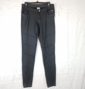 Harley Davidson faux leather moto pants